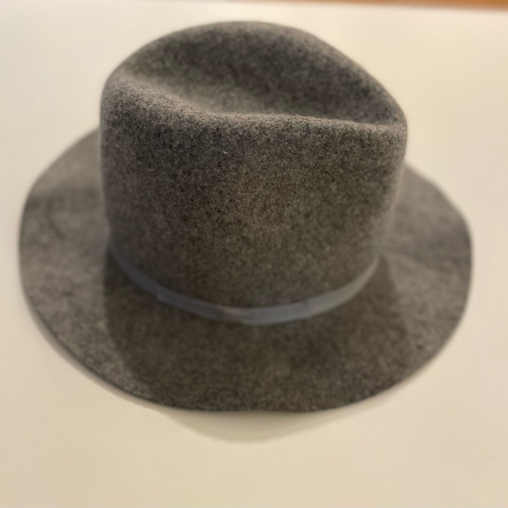 Nordstrom grey WOOL floppy Panama hat